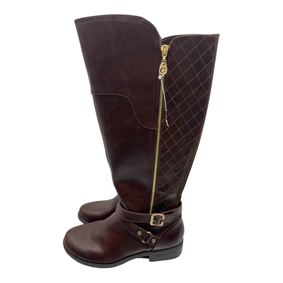 G by Guess brown wide calf riding boots size 8.5 - Picture 3 of 8